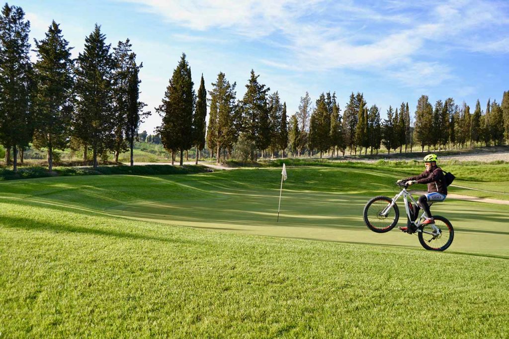 Green is our color - Biking Tuscany Tour